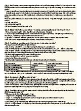 Đề cương môn Sinh học năm 2017